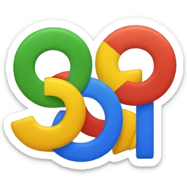 google g logo with red yellow green and blue sticker