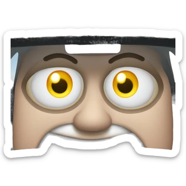 blinking eyes flashing car sticker