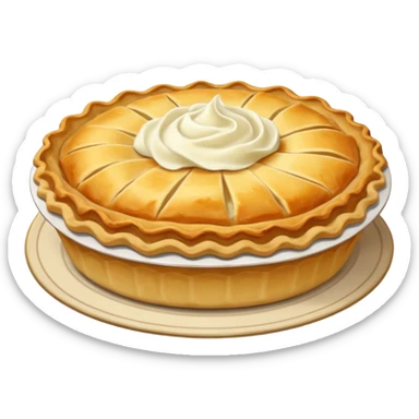 pie with mashed potato sticker