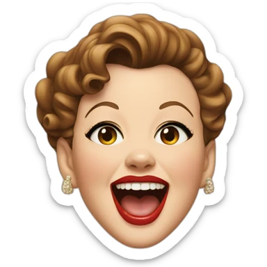 Judy garland with human teeth sticker