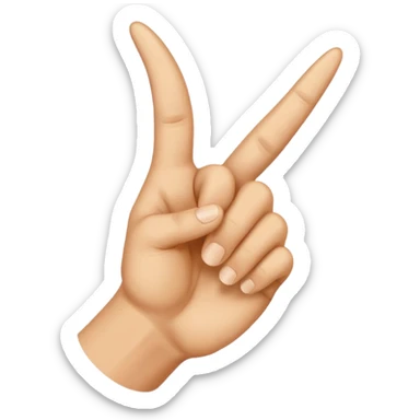 Upside down hook em horns sticker