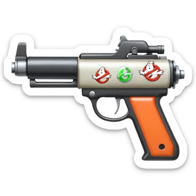 gun Ghostbusters emodji sticker
