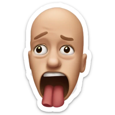 nose pinching bad smell  sticker