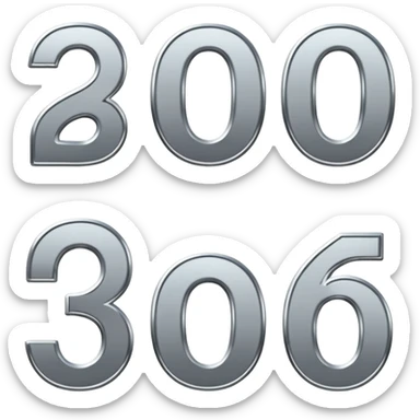 Números 2026 sticker