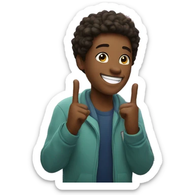 Happy moments with fireworks sticker