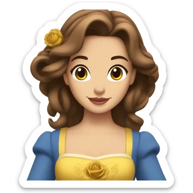 belle beauty and the beast sticker