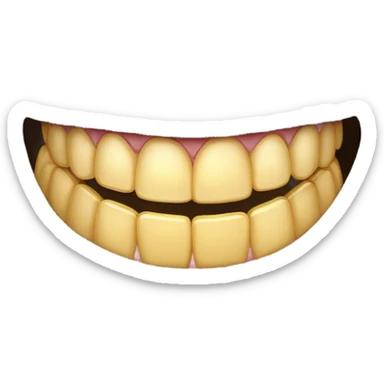 Gold tooth ￼ sticker