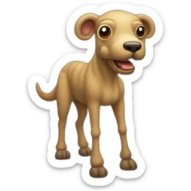 borrego arrodillado sticker