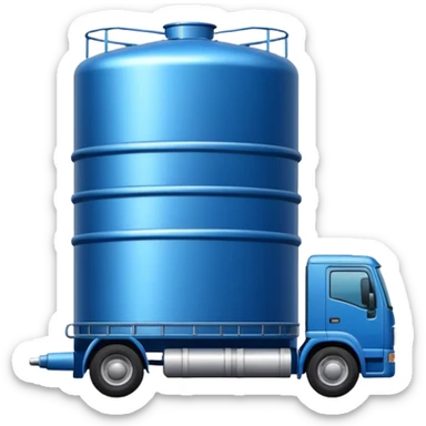 truck water tank sticker