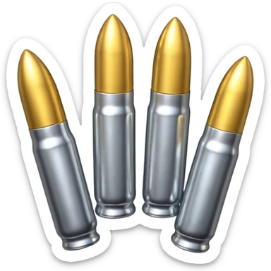 five bullets an the fith one of another color sticker