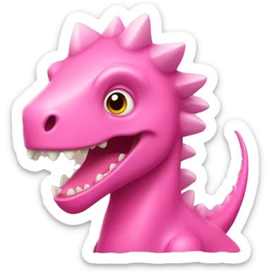 Pink dinosaurs sticker