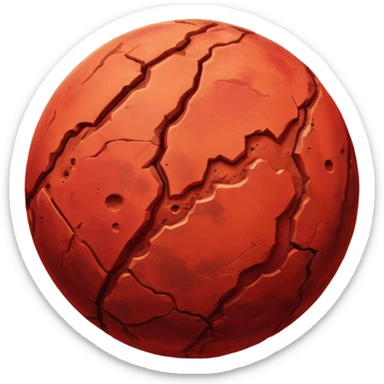 mars planet sticker