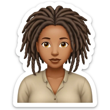 Black woman with locs I told you so
 sticker