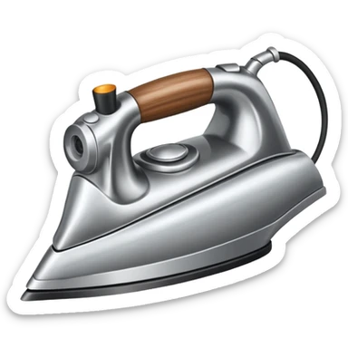 Clothes iron sticker