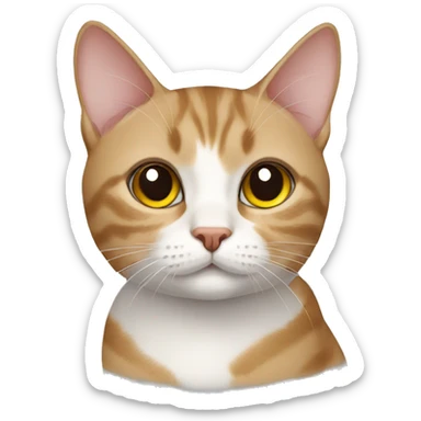 European short hair Cat  sticker