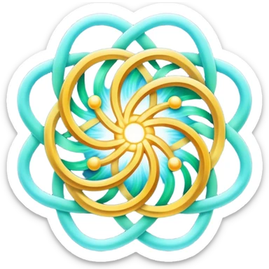 An emoji for mental wellness, calming, mystical for Reclaim.  Not a person, an object or symbol. something along the lines of recycle, reuse, RECLAIM. Make it lean on the mystical side sticker