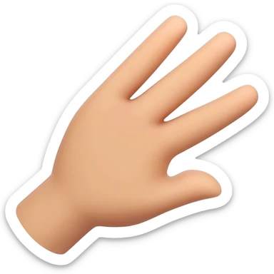 three finger salute sticker