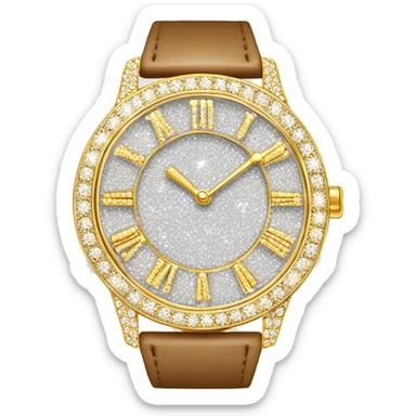 sparkling diamond-encrusted watch sticker