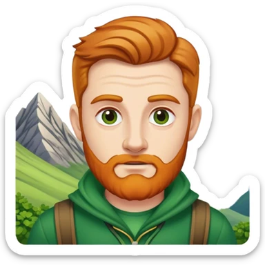 Irishman on a mountain sticker
