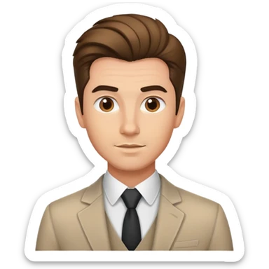 A professional looking man named Alex Cansani with modern styled hair sticker