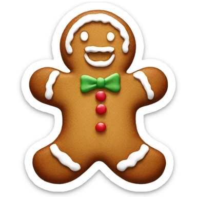 gingerbread cookie sticker