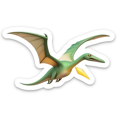 Beautiful and Majestic Pterodactyl Portrait Emoji, Head and body rendered in serene repose with a gentle, content smile, showcasing a slender, aerodynamic form with expansive wings gently folded and eyes softly closed in tranquil slumber, Simplified yet exquisitely endearing features, highly detailed, glowing with a soft, drowsy celestial light, high shine, relaxed and utterly majestic, stylized with an air of timeless aerial splendor, soft glowing outline, capturing the essence of a beautiful and majestic Pterodactyl that embodies the pure grace of prehistoric flight! sticker