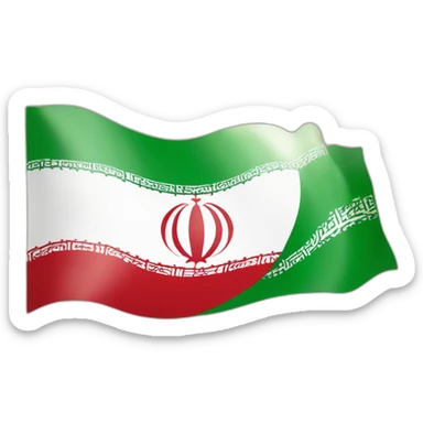 The flag of Iran is the Lion and the Sun sticker