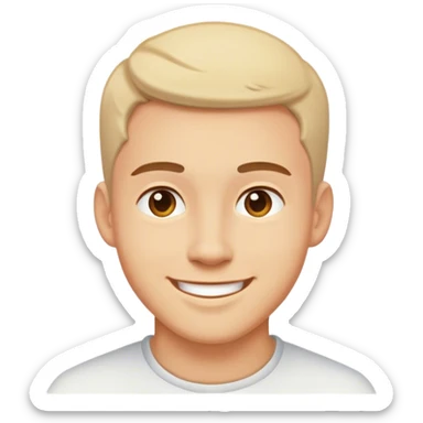 man smile, side view from 30 degree sticker