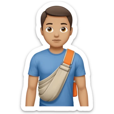 I want an emoji of someone with their right arm in a sling sticker