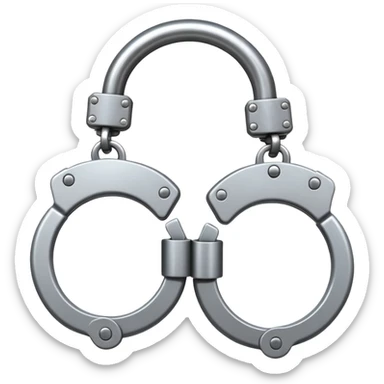 handcuffs simple sticker