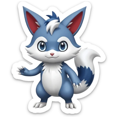 Furret-Meowstic-Zangoose-Hybrid (Full body) sticker