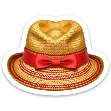 straw hat from one piece sticker