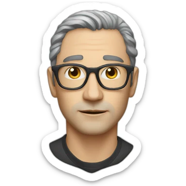 jonathan glazer director head without glasses sticker