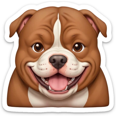 American bully happy sticker