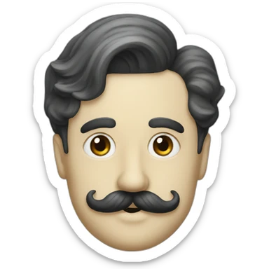 Charlie Chaplin Moustache sticker