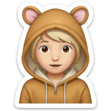 Animal Hoodie  sticker
