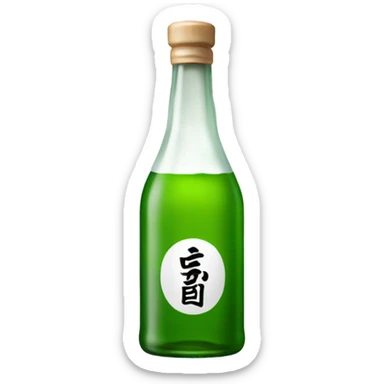 Soju bottle sticker