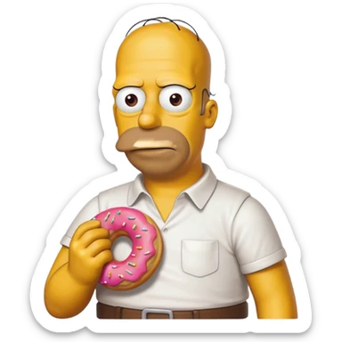 Homer Simpson hungry sticker