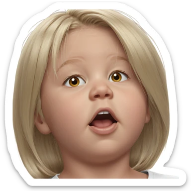 blonde girl meme portrait sticker