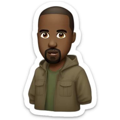 Kanye in south africa sticker