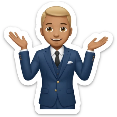 Pitbull, Rapper with suit sticker