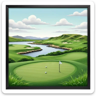 golf in scotland sticker