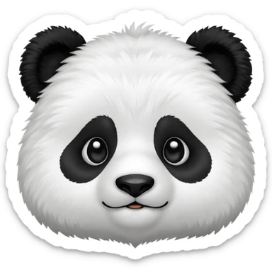 panda face emoji sticker