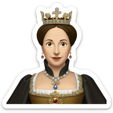 Queen Catherine of Aragon, detailed pretty sticker