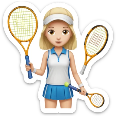 tennis girl outfit sticker