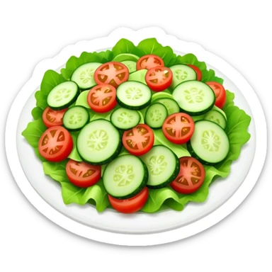 Healthy salad sticker