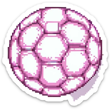 A pink and shining football sticker