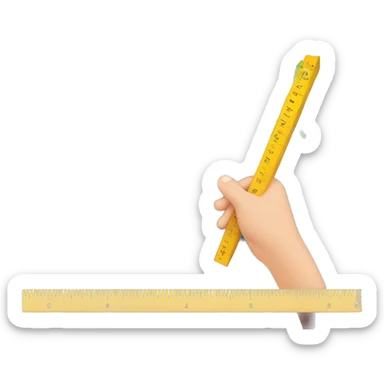 hand measuring planet earth with a ruler sticker