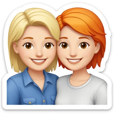 Lesbian couple sticker