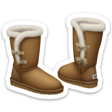 aesthetic christmas uggs sticker